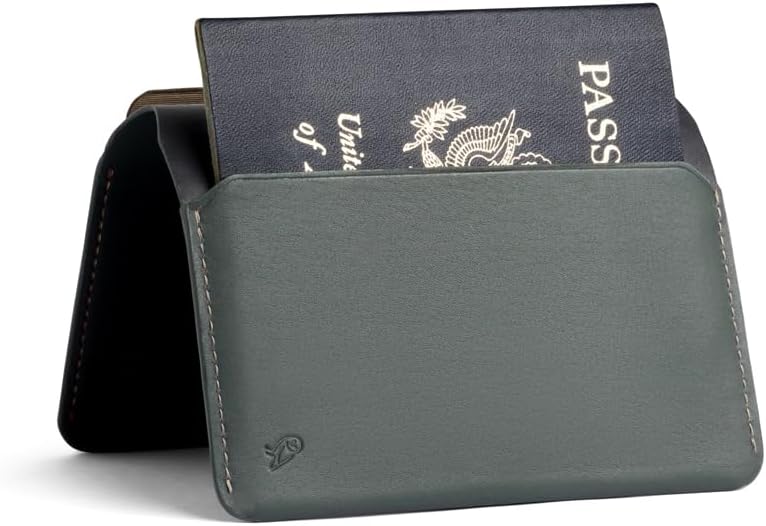 BELLROY Passport Cover (slimline travel wallet/pouch with card slots and space for cash plus travel documents) - Everglade - Image 3